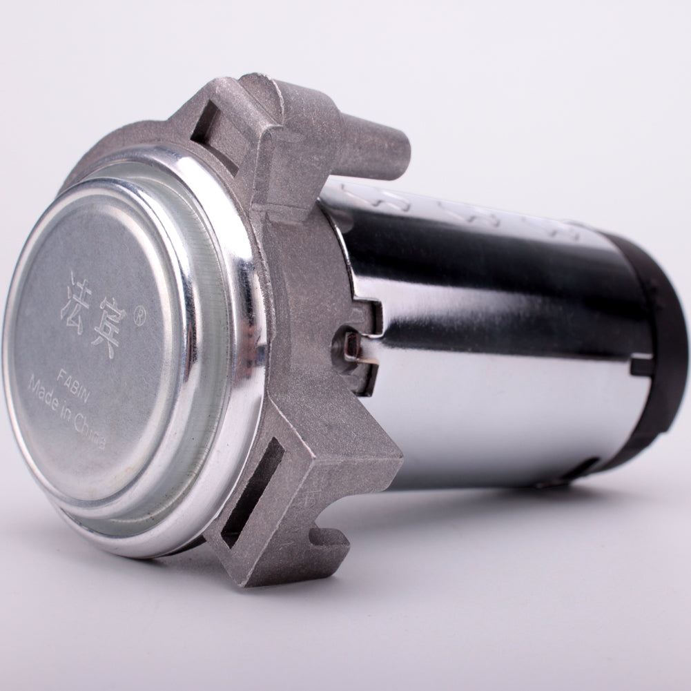 FARBIN Horns Mini Air Compressor 12V and 24V with Hose,Chromed Silver,Universal Replacement for Truck Jeep Car Horn Kit,System Direct Drive.