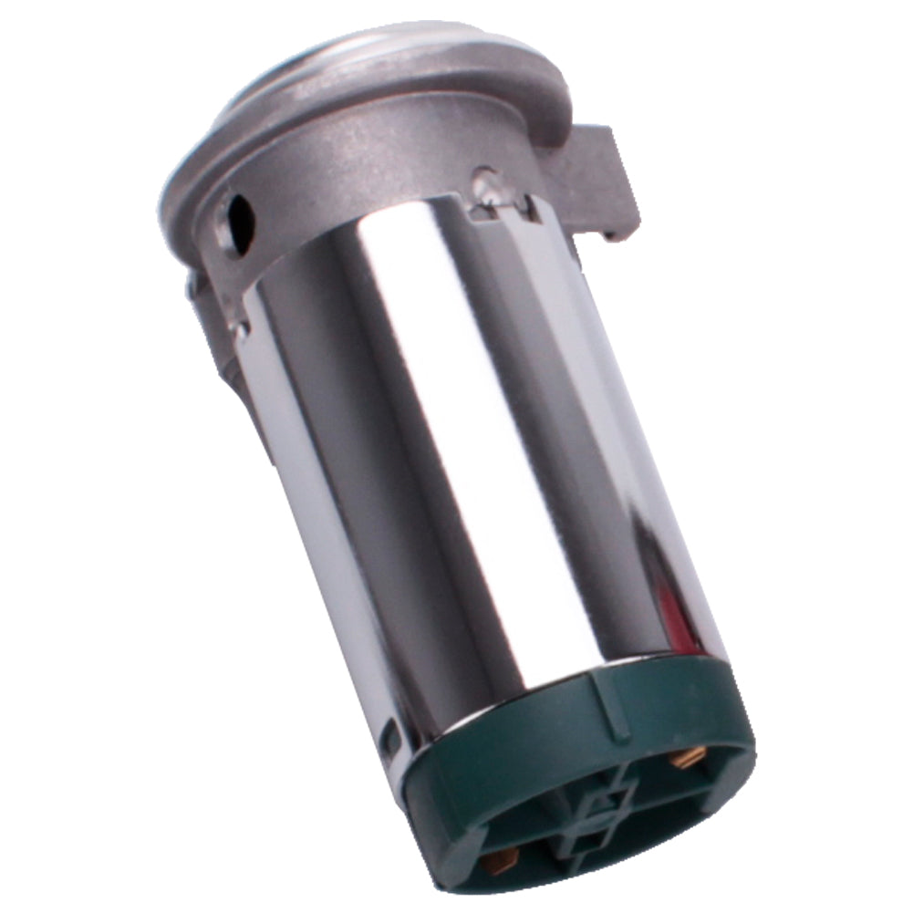 FARBIN Horns Mini Air Compressor 12V and 24V with Hose,Chromed Silver,Universal Replacement for Truck Jeep Car Horn Kit,System Direct Drive.