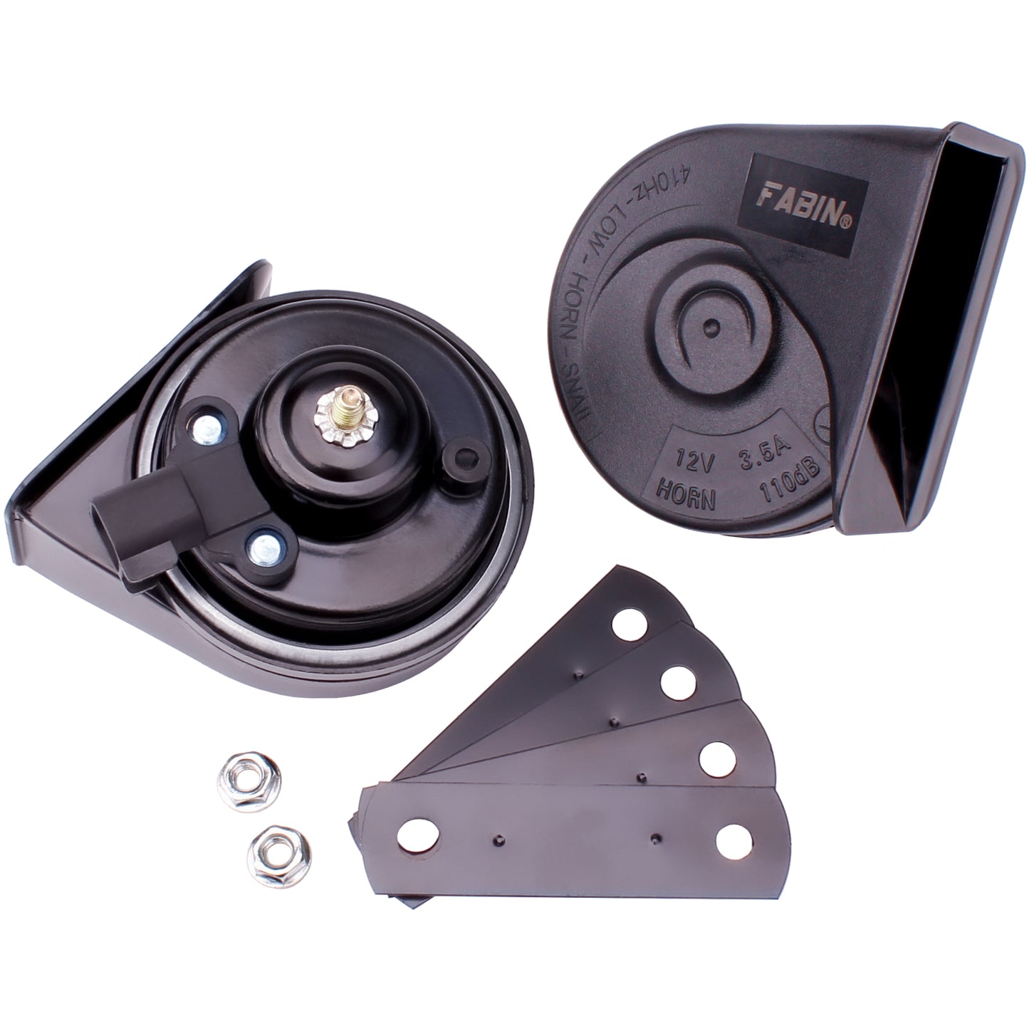 FARBIN Special Interface Auto Horn Compatible with cars 12V Car Horn Loud with Protective Grill Dual-Tone Electric Snail Horn Waterproof and Dustproof with Cover…