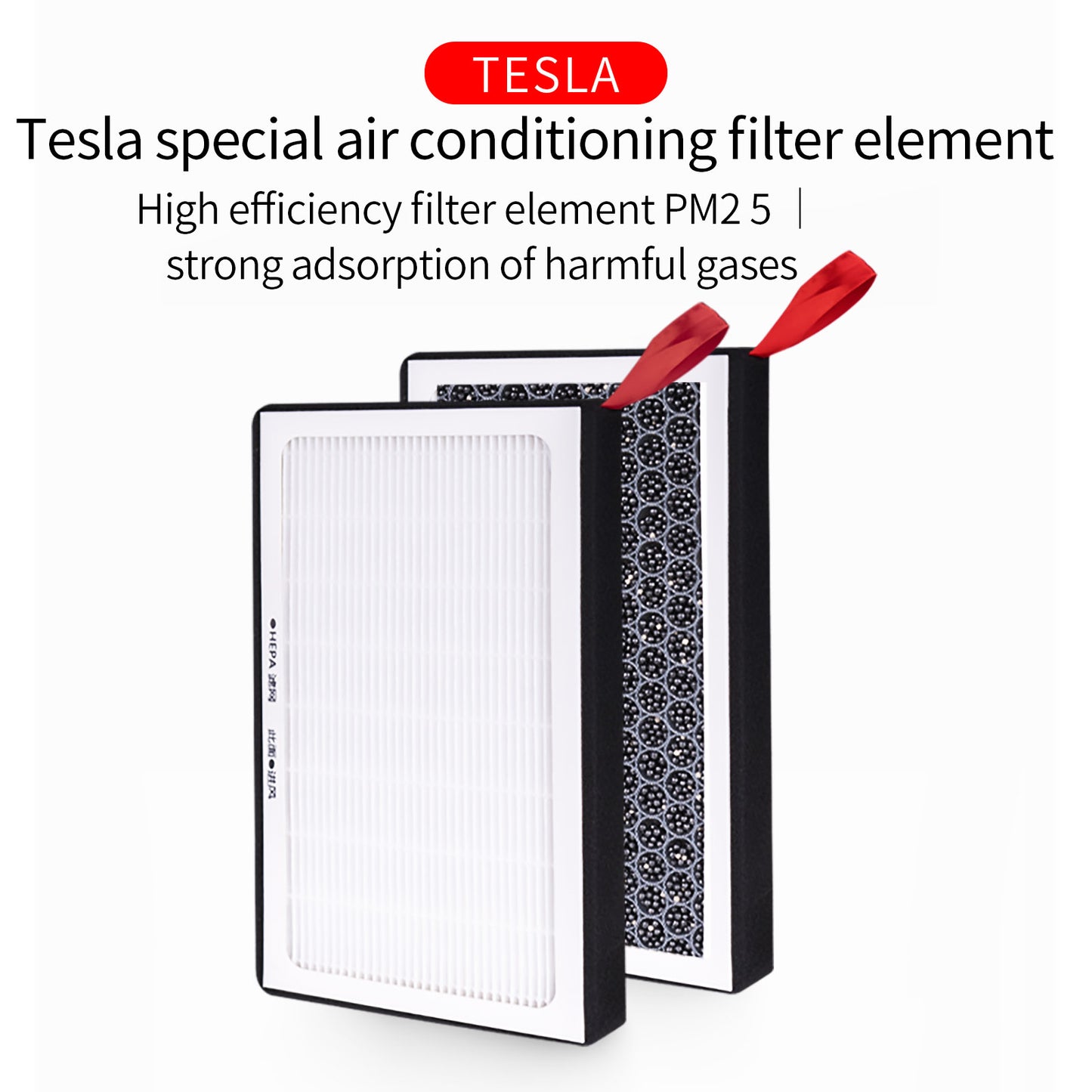 2Pcs HEPA Air Filter Cabin Filter with Activated Carbon Air Conditioner Replacement Cabin Air-Filters For Model 3 Supplies