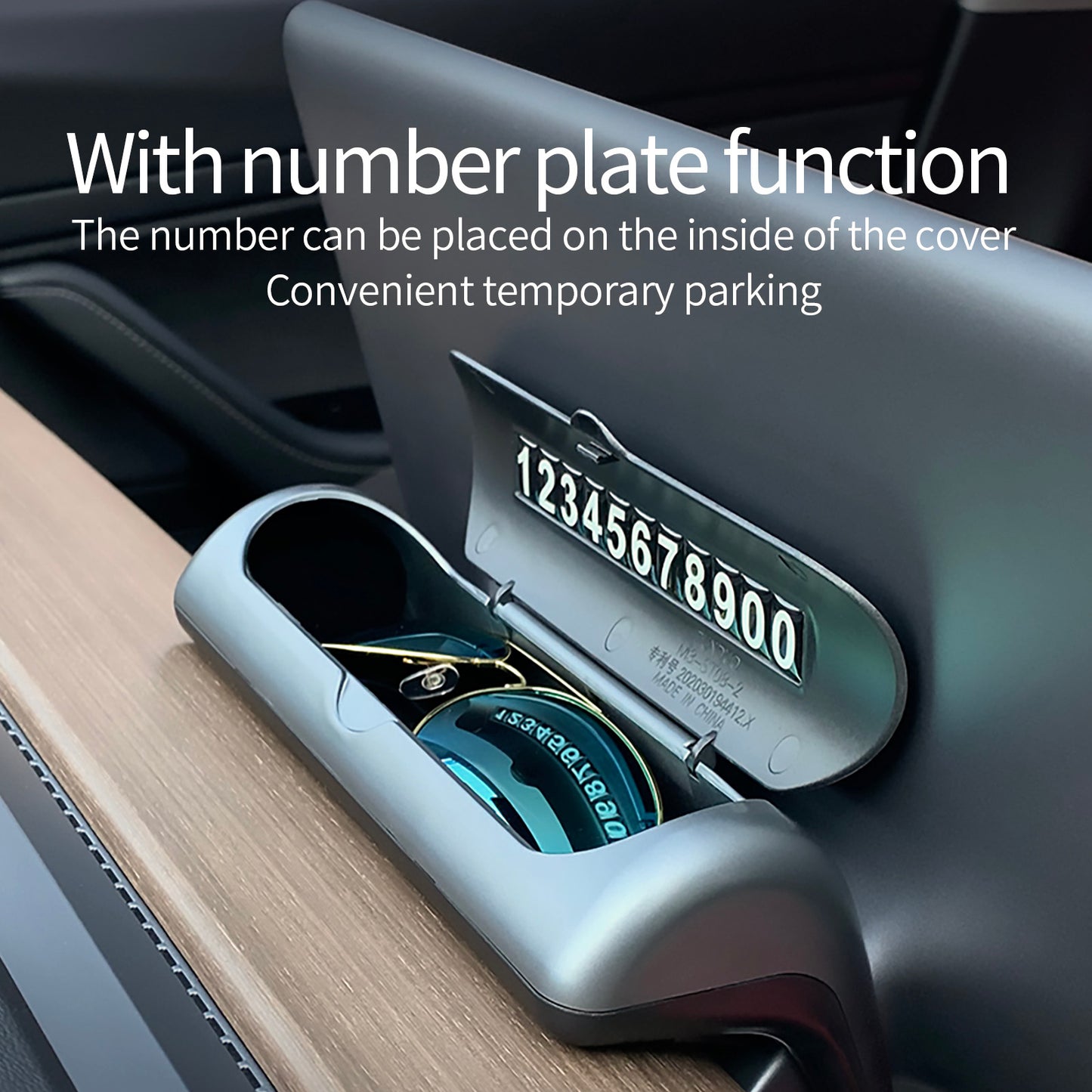 FARBIN Dedicated Glasses Storage Box Car Glasses For Tesla Model 3/Y Car Accessories Accessory Interior Storage Box