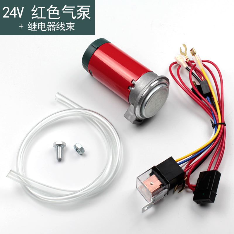 FARBIN Mini Air Compressor 12V/24V for Air Horns Super Loud Trumpet Replacement Air Pump Car Horn Accessories Compressor