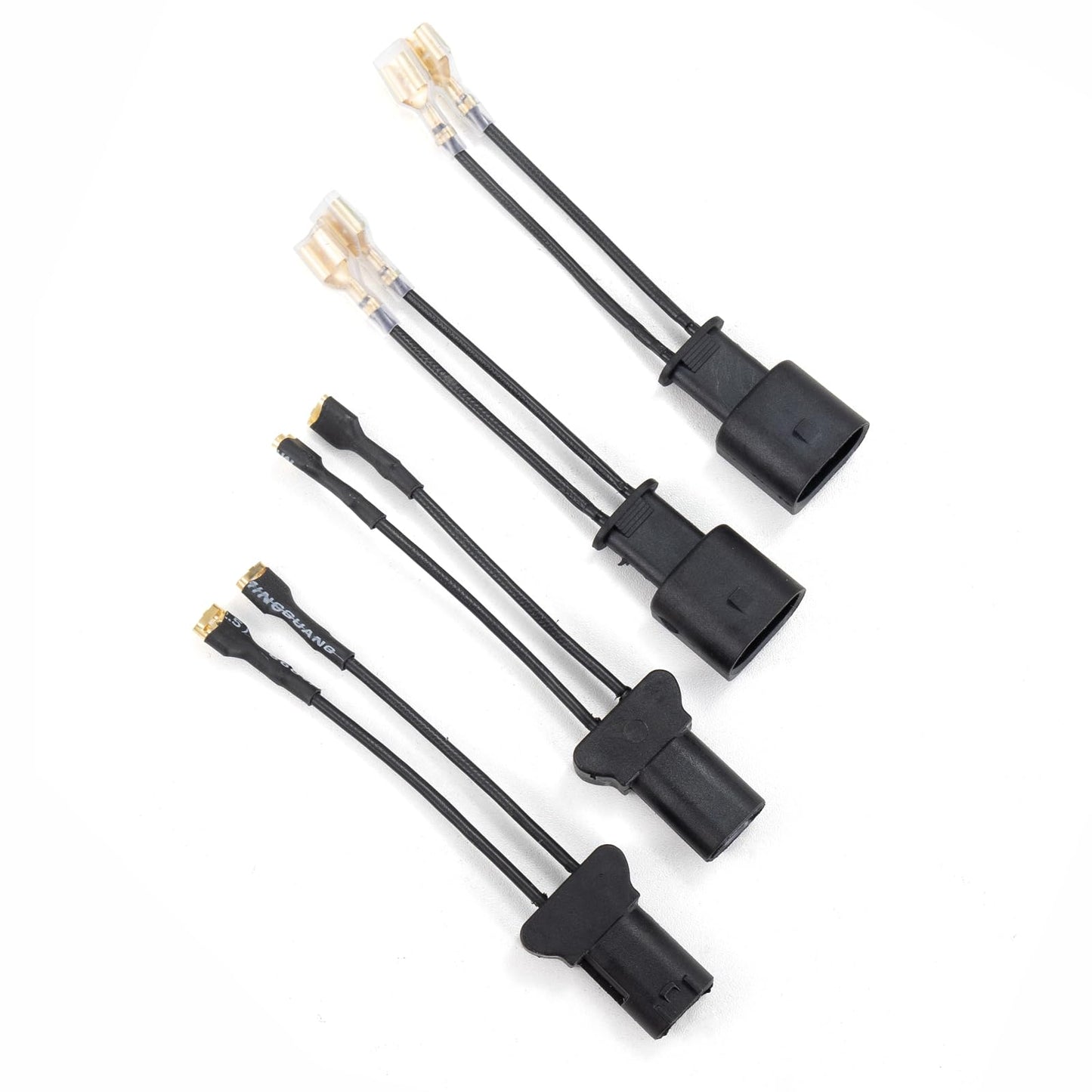FARBIN 2PCS Car Horn Special Plug Compatible with cars Adapter Wiring Harness Pigtail Socket Car Horn Connector Harnesses Cable(US Delivery）