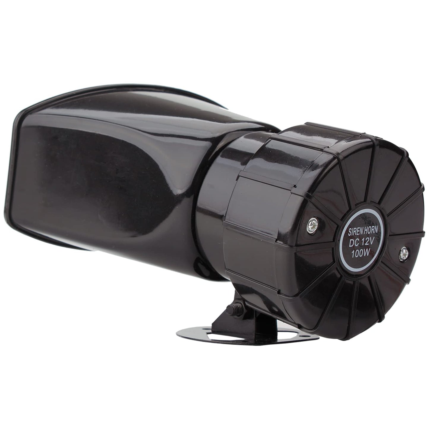 FARBIN Car Siren Horn 7 Tone Police Siren Vehicle Loudspeaker with Handheld Microphone Amplifier 12V 100W Emergency Sounds Siren Electric Horn with Mic PA