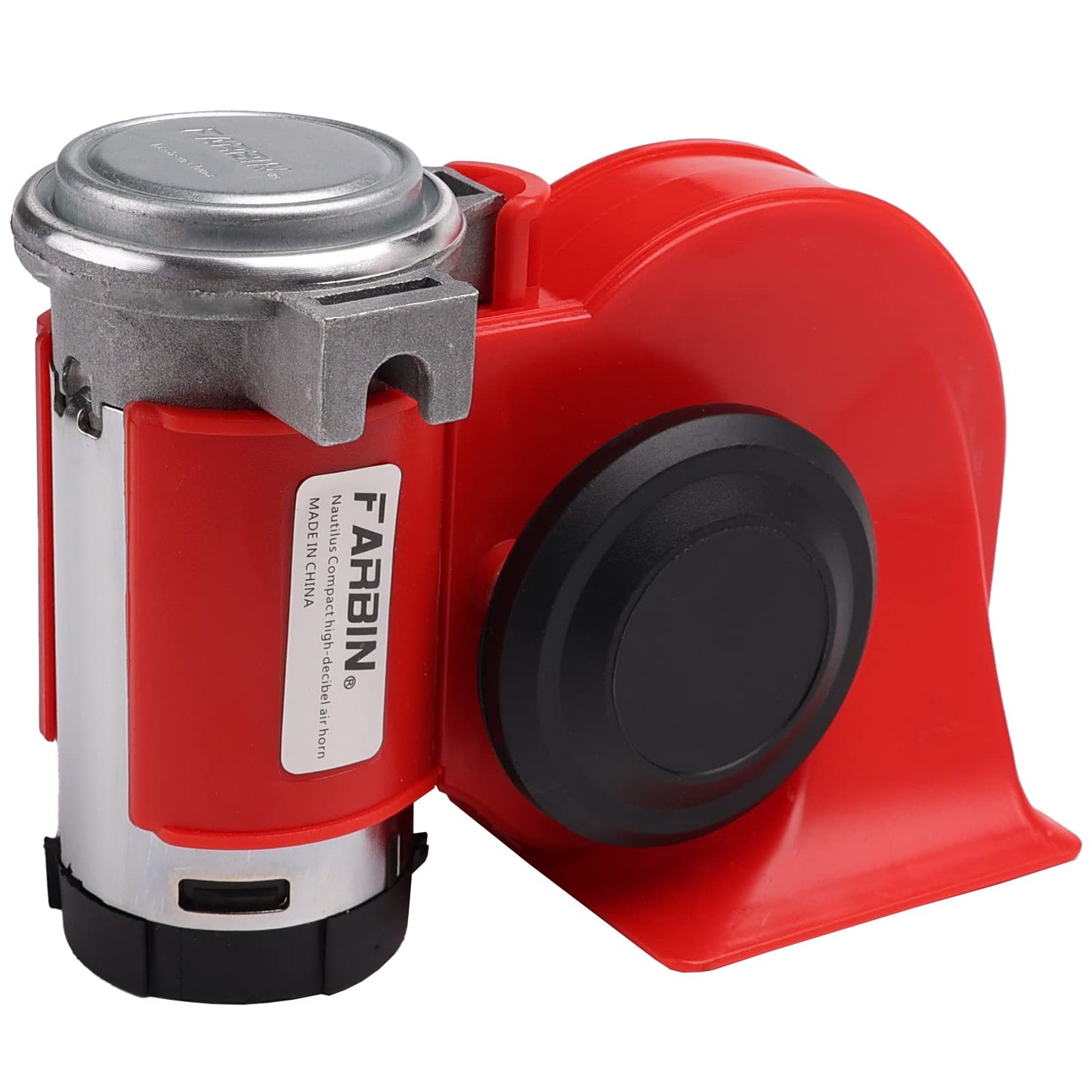 FARBIN Train Horn for Truck 12v 150db Loud Car Horn Snail Air Horn with Air Pump for truck car boat van lorry SUV RV motorcycle off road