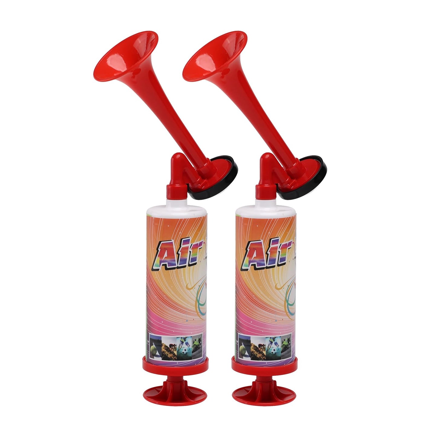 FARBIN Mini Air Horn Hand Pumps Noisemakers Toys Gift, Loud Noise Maker Non-Toxic Party Horns, Hand-held Air Horn for Sporting Events Contest and Parties (mini handheld hor 10pcs)