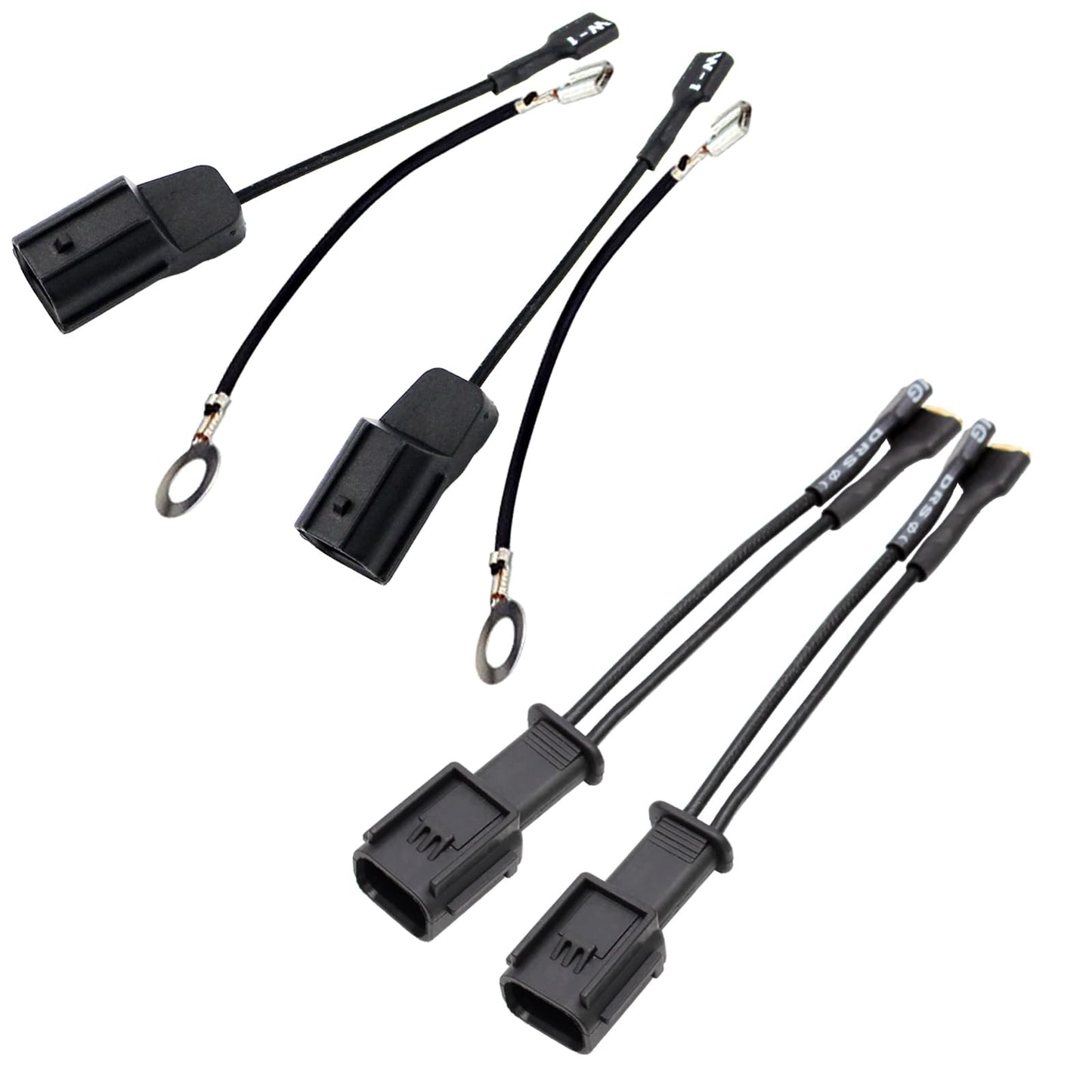 FARBIN 2PCS Car Horn Special Plug Compatible with cars Adapter Wiring Harness Pigtail Socket Car Horn Connector Harnesses Cable(US Delivery）