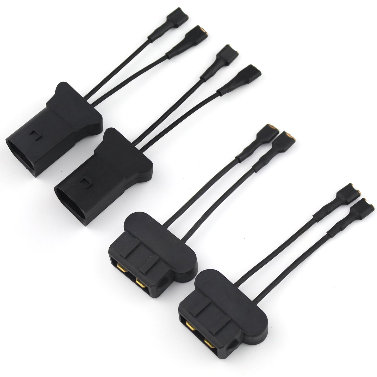 FARBIN 2PCS Car Horn Special Plug Compatible with cars Adapter Wiring Harness Pigtail Socket Car Horn Connector Harnesses Cable(US Delivery）