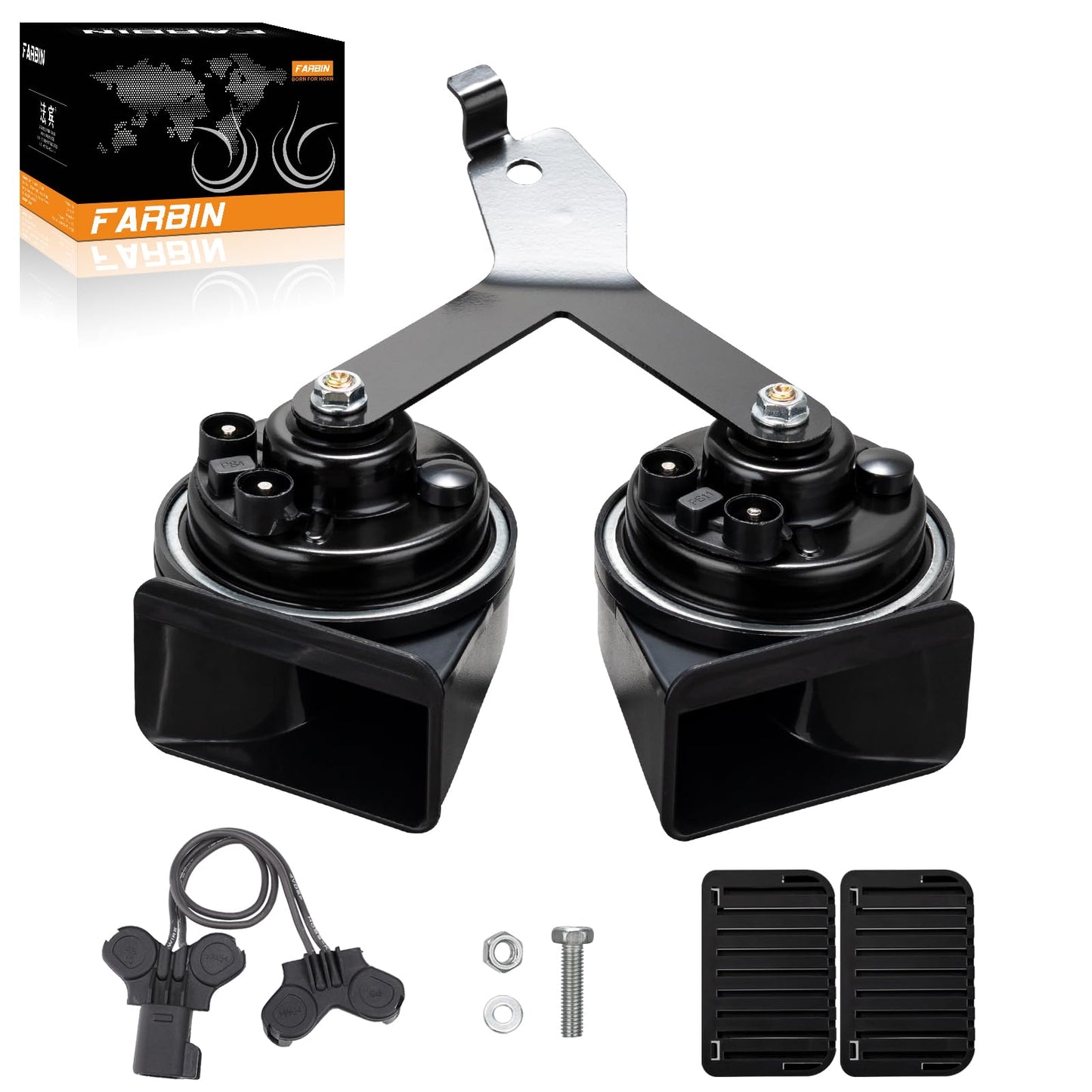 FARBIN Car Horn for 2009-2014 Ford F150 with Bracket, Ford F-150 Horn Assembly 9L3Z-13832-A (for Ford F150 2009-2014)