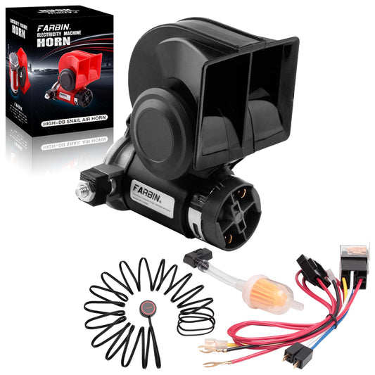 FARBIN Train Horn for Truck 12v 150db Loud Car Horn Snail Air Horn with Relay Harness for Any Vehicles