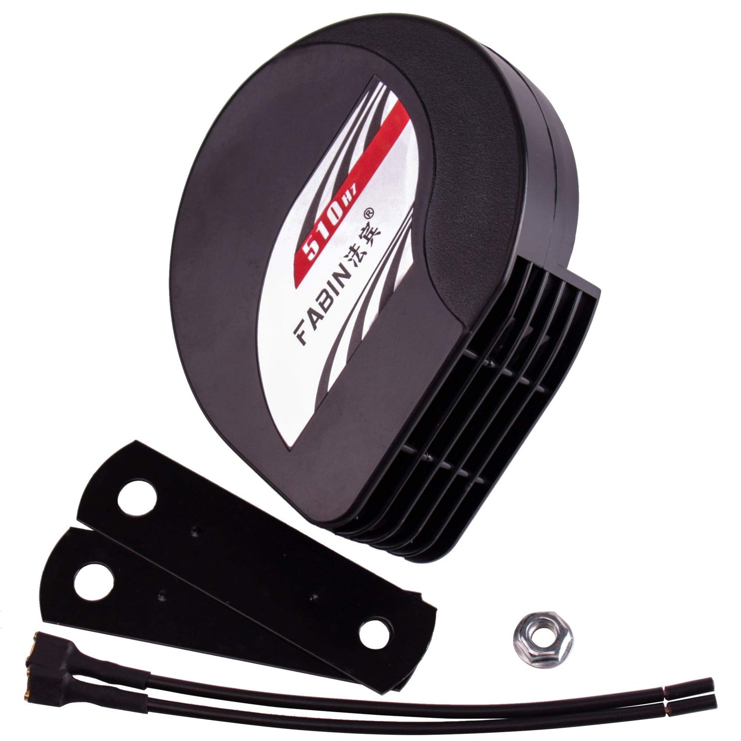 FARBIN Compact Horn 12V Waterproof Car Horns Loud Dual-Tone Electric Snail Horn Kit Universal for Any 12V Vehicles