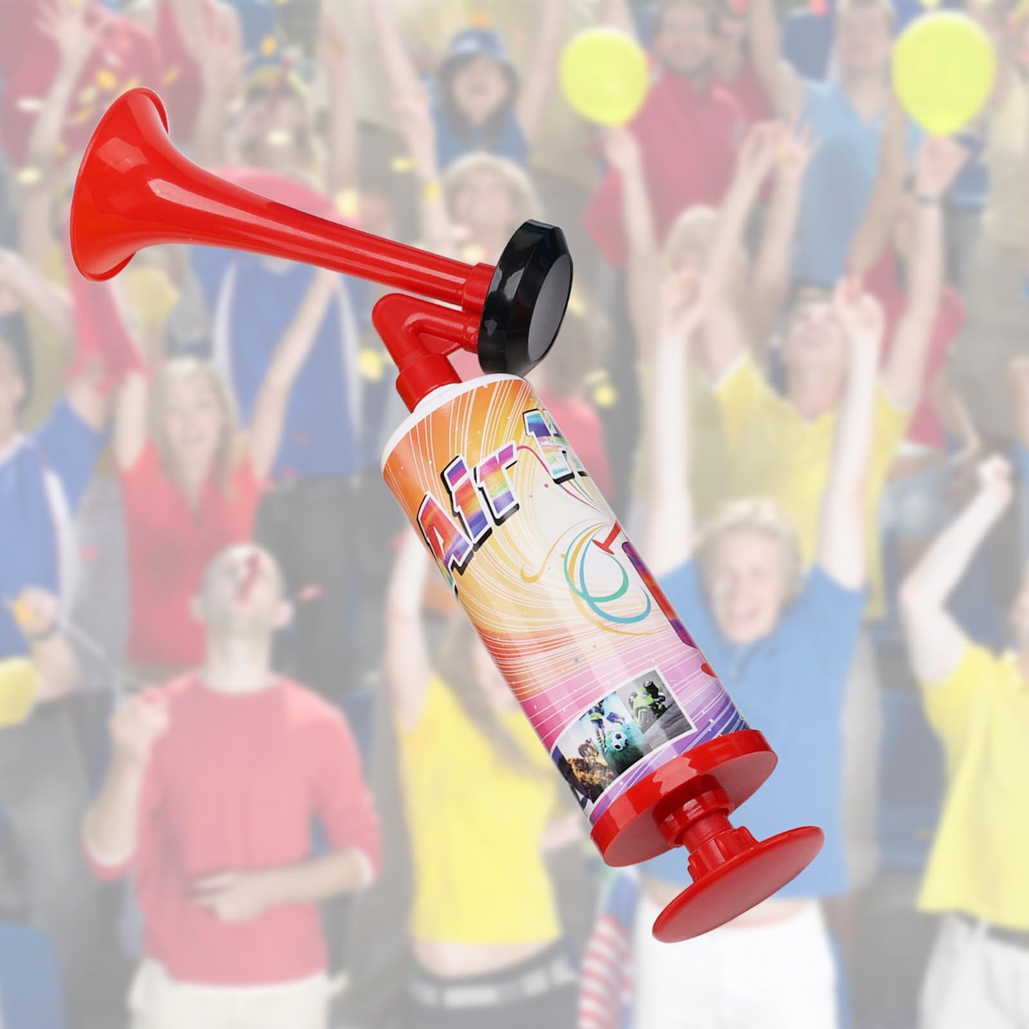 FARBIN Mini Air Horn Hand Pumps Noisemakers Toys Gift, Loud Noise Maker Non-Toxic Party Horns, Hand-held Air Horn for Sporting Events Contest and Parties (mini handheld hor 10pcs)