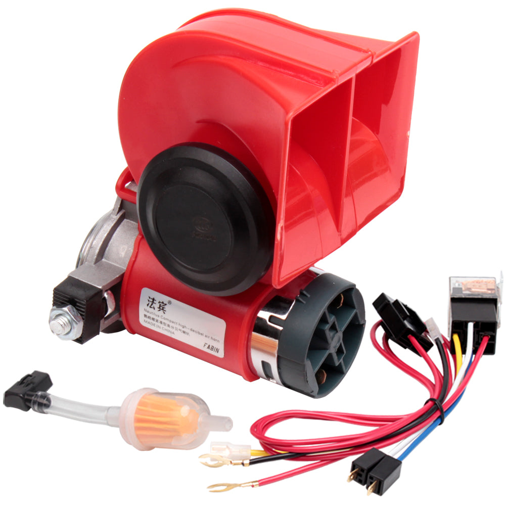 FARBIN Air Horn for Truck,Compact Electric Train Horn ,Car Horn 12V and 24V 150db Super Loud with Compressor Truck Horn Kit