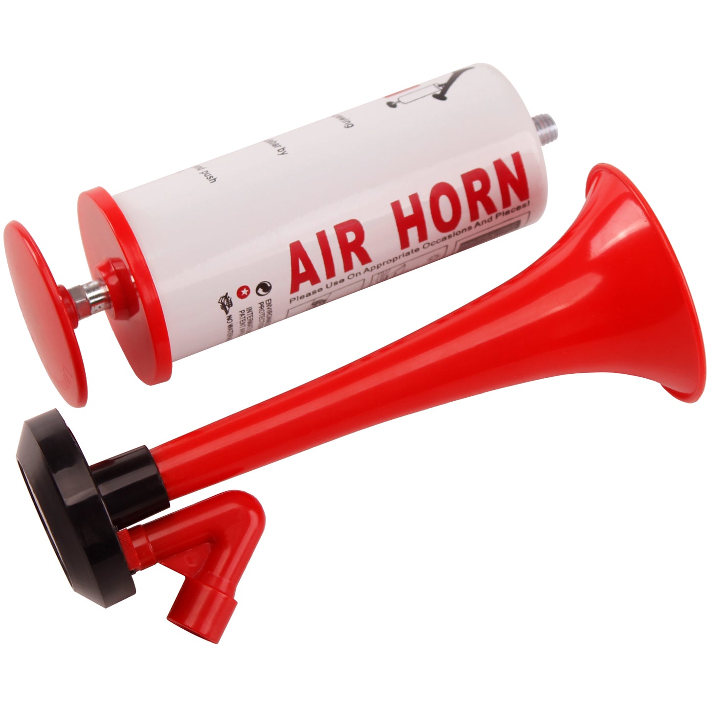 FARBIN Marine and Sports Pump Air Horn,Loud Sound Handheld Signal Boat Horn,Personal Safety Horn Alarm,for Boating,Sports Events,Parties, Birthdays, Games, Camping, Graduation, Aggressive Animals