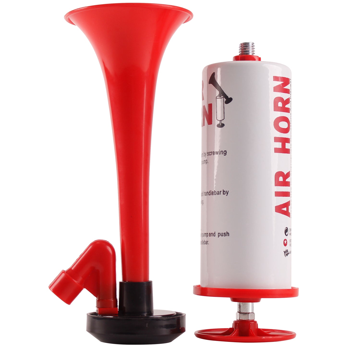 FARBIN Marine and Sports Pump Air Horn,Loud Sound Handheld Signal Boat Horn,Personal Safety Horn Alarm,for Boating,Sports Events,Parties, Birthdays, Games, Camping, Graduation, Aggressive Animals