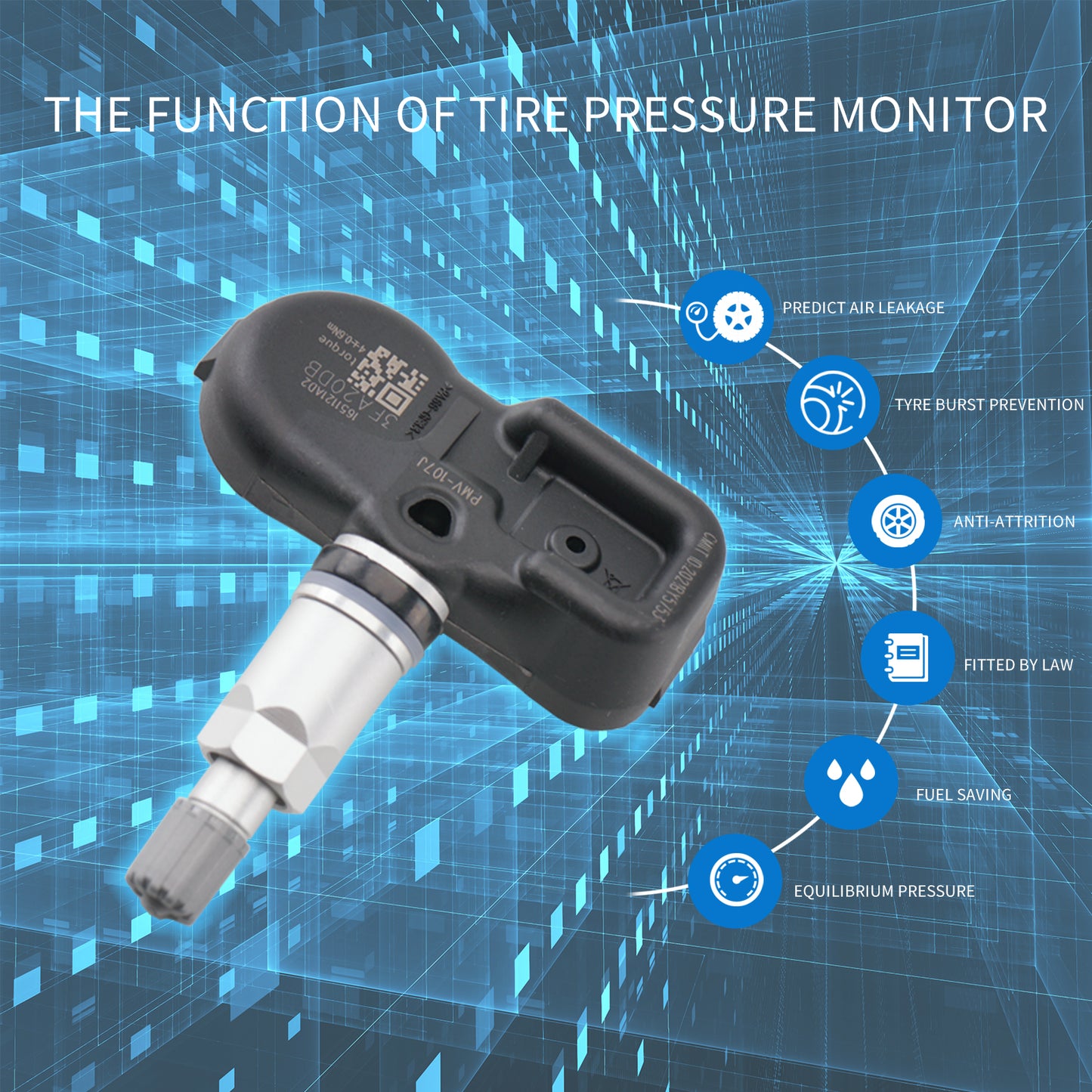 FARBIN 1Pcs/4Pcs Tire Sensor For Chevrolet Toyota Dodge Ford 68241067AA 68241067AB 56029398AA 56029398AB Car Accessory