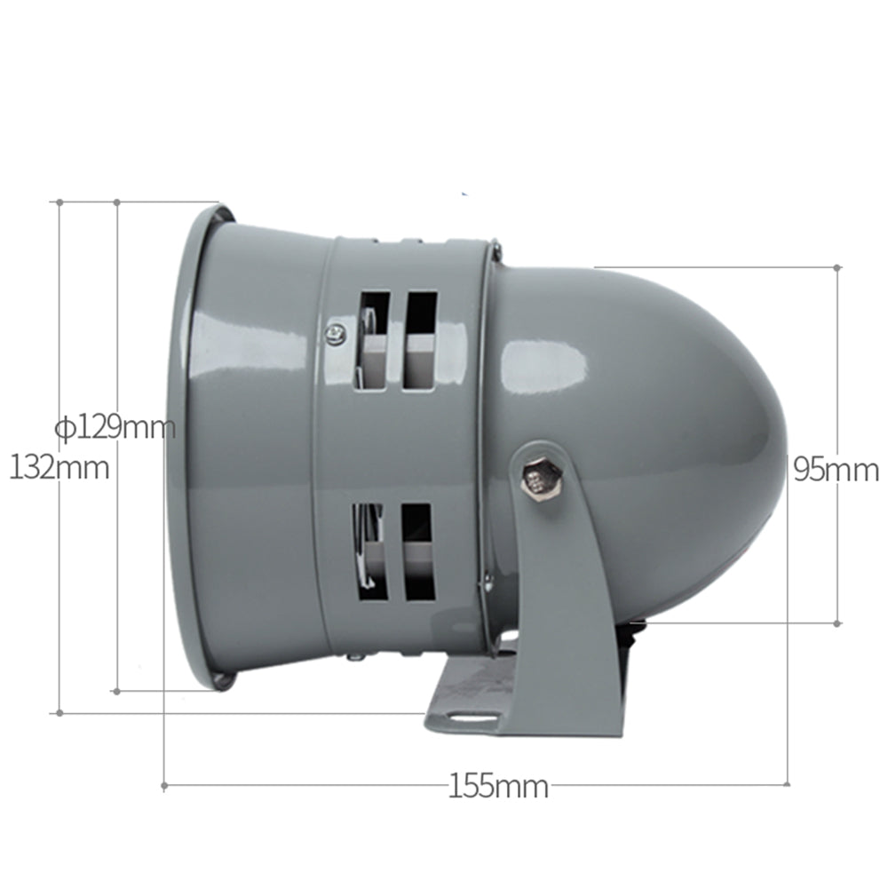 FARBIN Metal Motor Siren 110DB Automotive Super Loud Air Raid Siren Horn Industrial Alarm Sound Electrical Guard Remind Horn