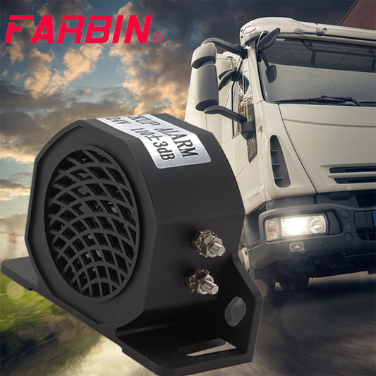 FARBIN Back-up Car Horn 105dB 12V/24V Waterproof Industrial Reversing Alarm Signal Super Loud Beeper For Truck Car Accessorty