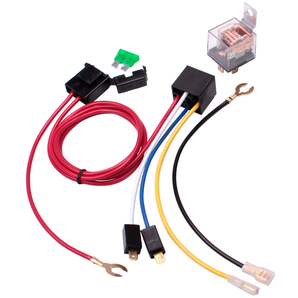 FARBIN Horn Wiring Harness Relay Kit for Car Truck 80a 4pin Spst Normally Open ,Applicable To Automobile Car Truck Motorcycle, etc