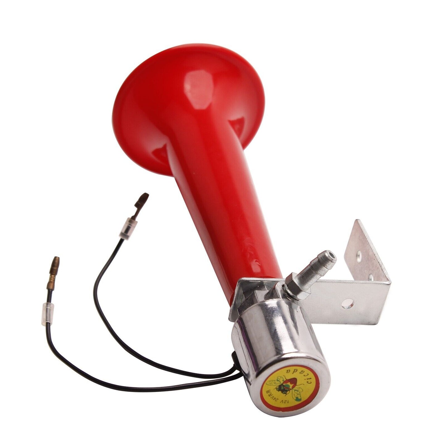 Air Horn 180DB Superloud Air Pressure Whistle Horn Red for DC12V/24V Boat Yacht